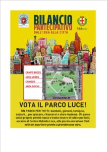 Campagna per il voto dei cittadini al Progetto Parco Luce